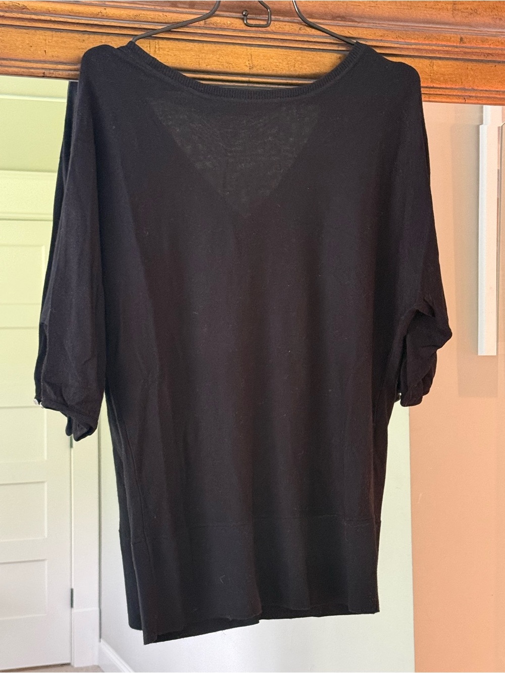 Off-the-Shoulder Black Women's Sweater